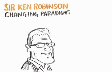 קן רובינסון בהרצאה מאויירת, מנפץ את הנחות היסוד בחינוך הקיים 